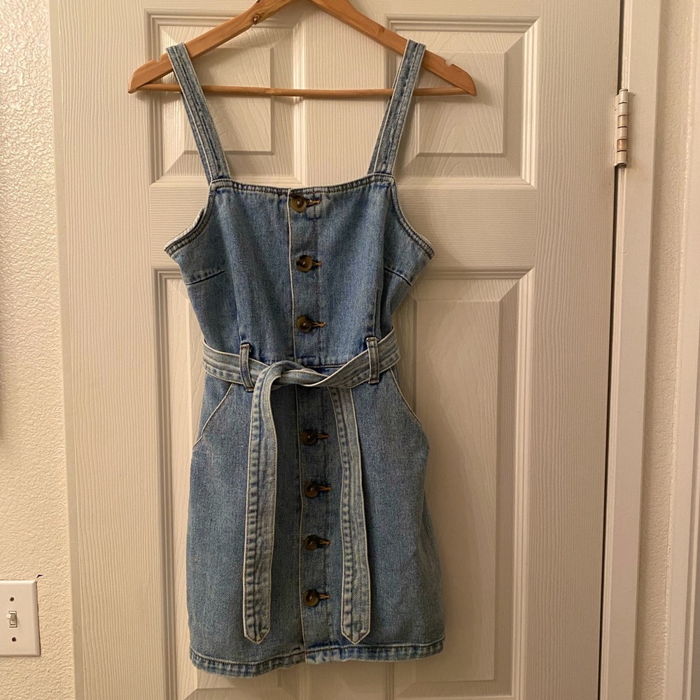 Cute jean button up dress